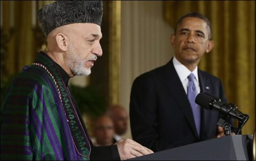 Obama prévient Karzaï qu'il prépare un retrait total d'Afghanistan - ảnh 1